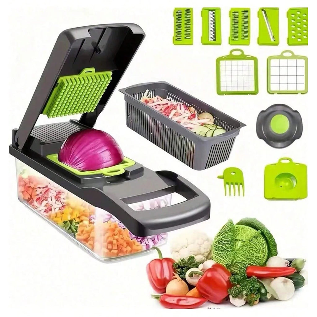 16-in-1 Vegetable Chopper with Storage