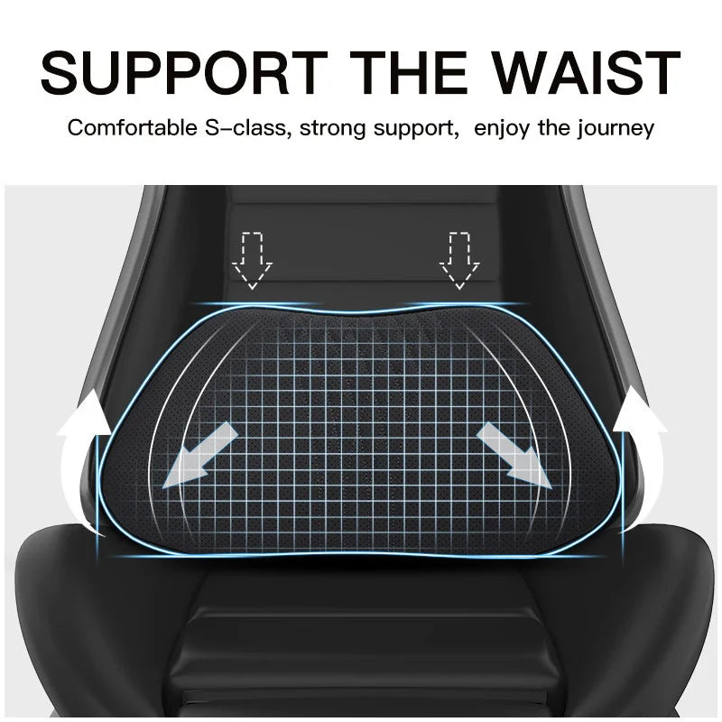 Car Headrest Neck and Lumbar Support Pillow
