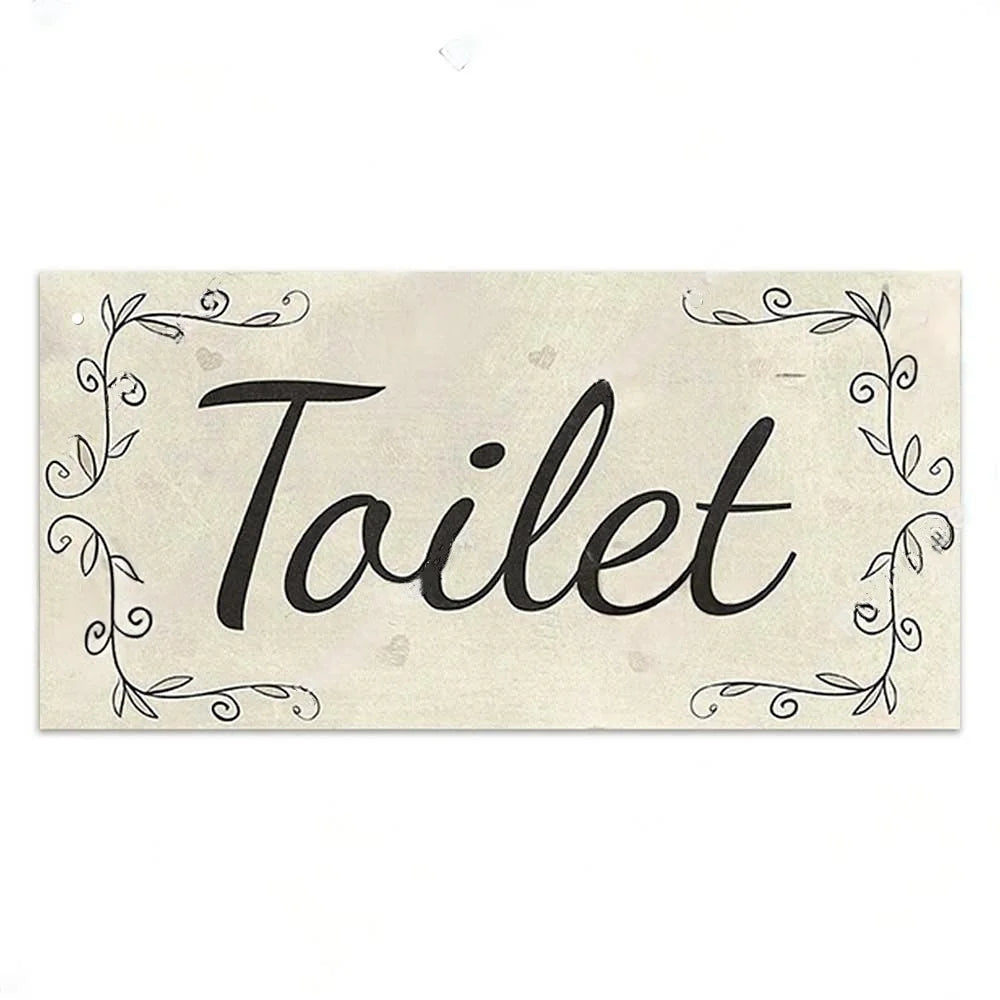 Home decor Toilet Signs Wooden Hanging Plaque Decorative Plaque for Toilet Door Hanging Sign Wood In Bar Pub Beach decor