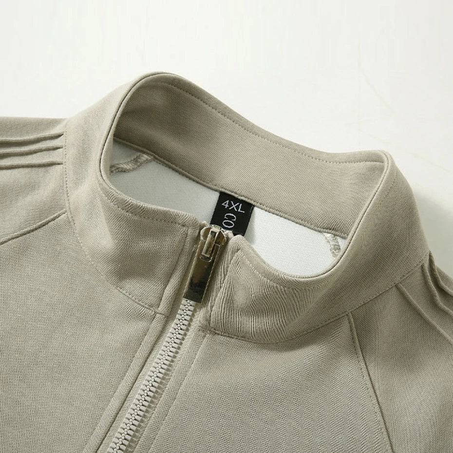 Harajuku Vintage Stand-up Collar Sweatshirts Men 12XL Plus Size Sweatshirt Spring Autumn Pullover Big Size 10XL