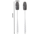 Silicone Cup Brush Milk Bottle Cleaning Brush Long Handle Water Bottles Cleaner Glass Cup Cleaning Brush Kitchen Cleaning Tools