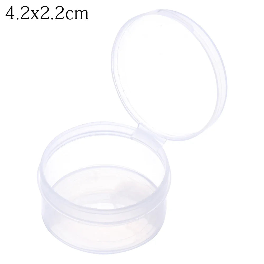 1pc Small Plastic Home Items Sundries Organizer Case Transparent Storage Box Jewelry Beads Container Fishing Tools Storage Box