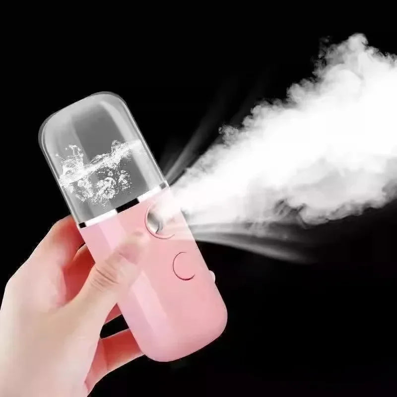 Mist Sprayer Facial Mini Portable Rechargeable Handy Face Humidifier Facial Sprayer Skin Care Machine For Face Hydrating