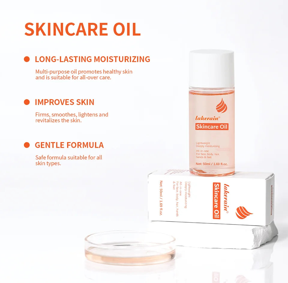 Bio Skincare Body Oil Face Body Moisturizer Improve Hair Health Fade Scars Vitamin A Vitamin E Oil Exfoliate Skin Care