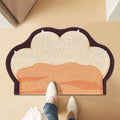 Cute Cat Litter Mat Litter Box Mat Litter Trapping Mat Soft on Kitty Paws Anti Slip Pet Accessories Door Floor mats Bathroom Mat
