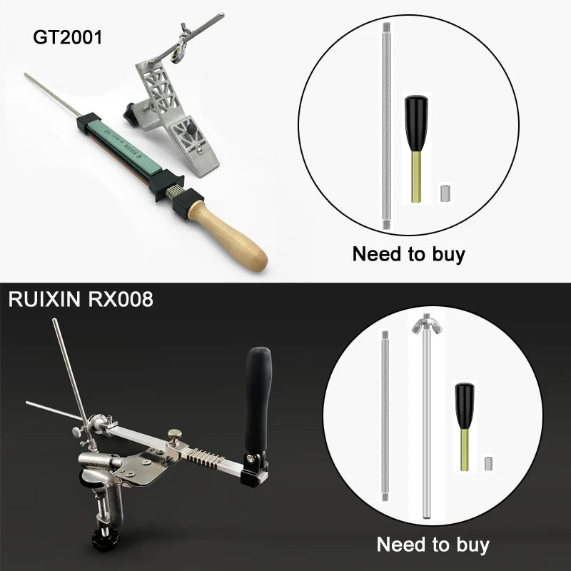 Fixed Knife Sharpener Accessories Sharpening Rod Replacement parts GT2001 RUIXIN RX008 Parts Grit80-3000# Cutting edge Polishing