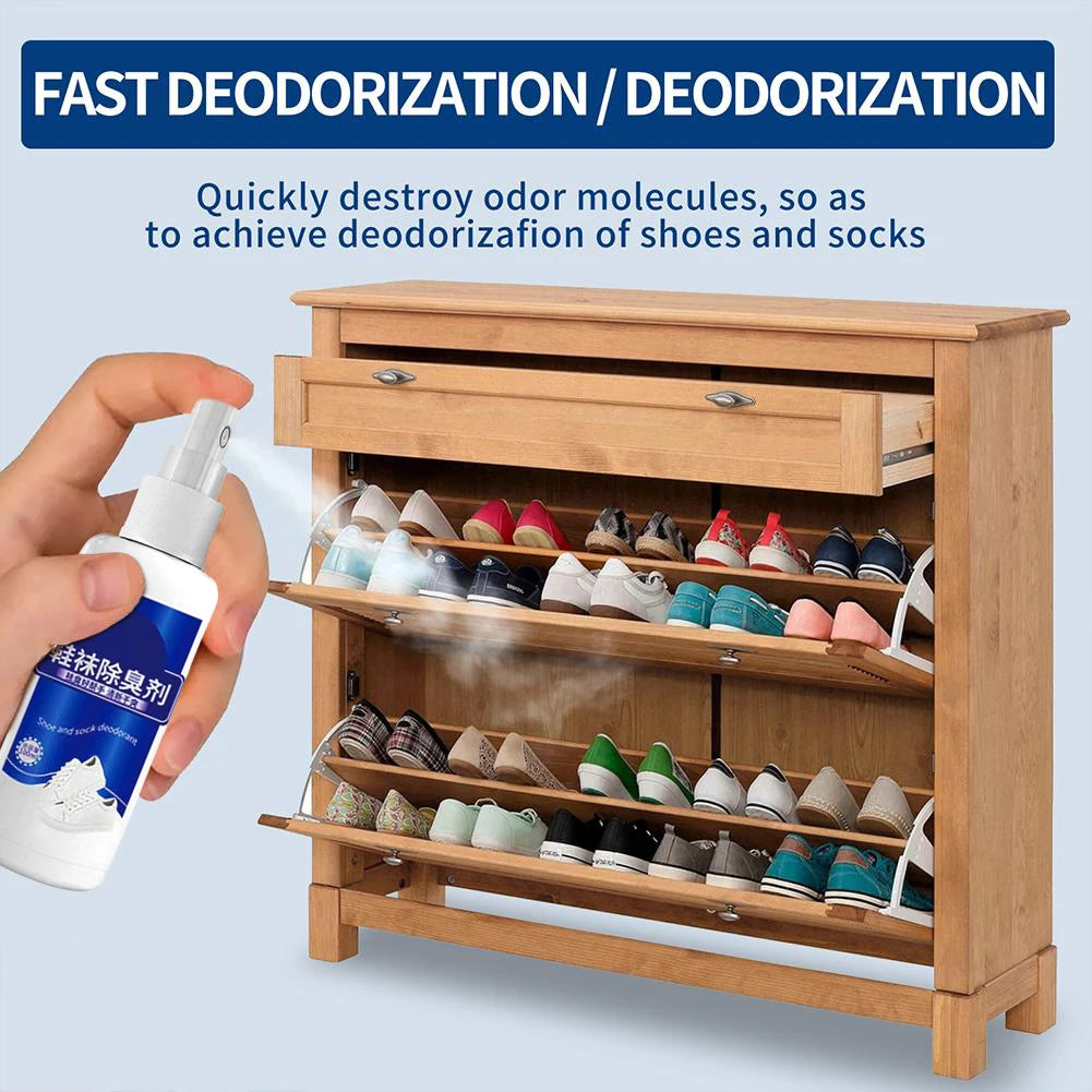 Shoes Deodorizing Removal Spray Foot Socks Odor Stink Freshener