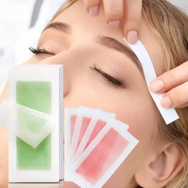 10/20/100 Pcs Depilatory Wax Strips Hair Removal Wax Paper