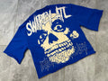 25 Summer Y2K Retro Gothic Skull Graphic Print T-shirt Men's Oversized Casual Cotton Short-sleeved T-shirt Street Top