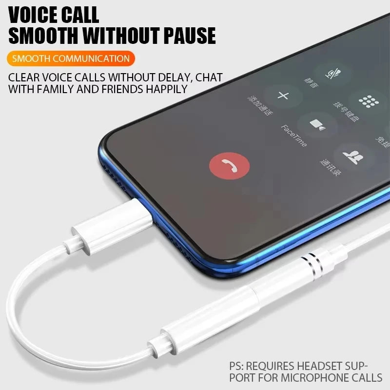 Lightning/USB Type-C to 3.5mm Jack Audio Adapter, OTG Aux Cable Converter for iPhone & Cellphones, Electronics Accessories