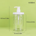 PET Lotion Pump Bottle Large Capacity Empty Shampoo Sub-bottling Plastic Pump Head Shower Cosmetic Container Travel Accessories