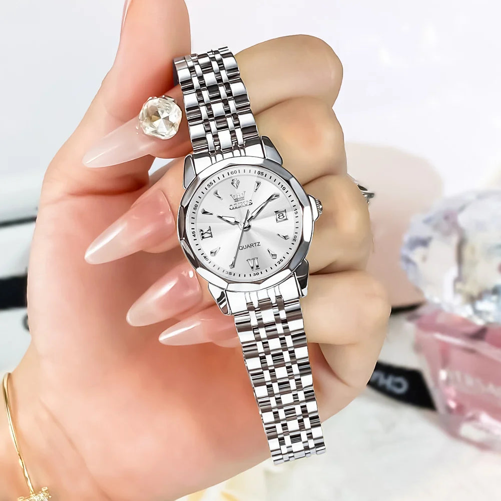 OLEVS Elegant Fashion Ladies Watches 9998 Original Quartz Women's
