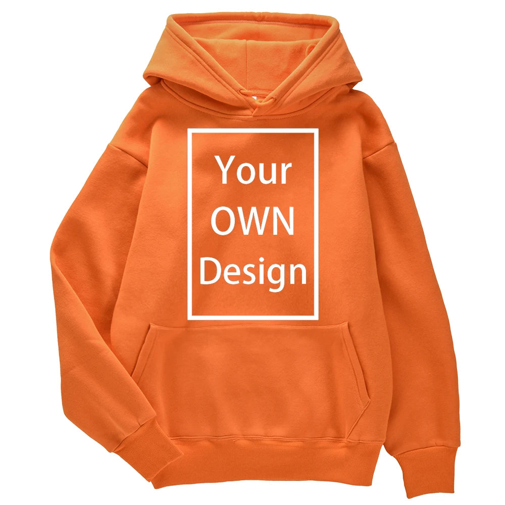 Your OWN Design Brand Logo/Picture Custom Men Women DIY Hoodies Sweatshirt Casual Hoody Clothing 14 Color Loose Fashion New 2023