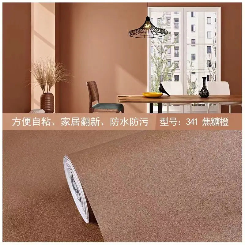 Matte PVC DIY Self Adhesive Decorable Film Vinyl Wall Stickers Kitchen Cabinets Bedroom Furniture Waterproof Oilproof Wallpapers