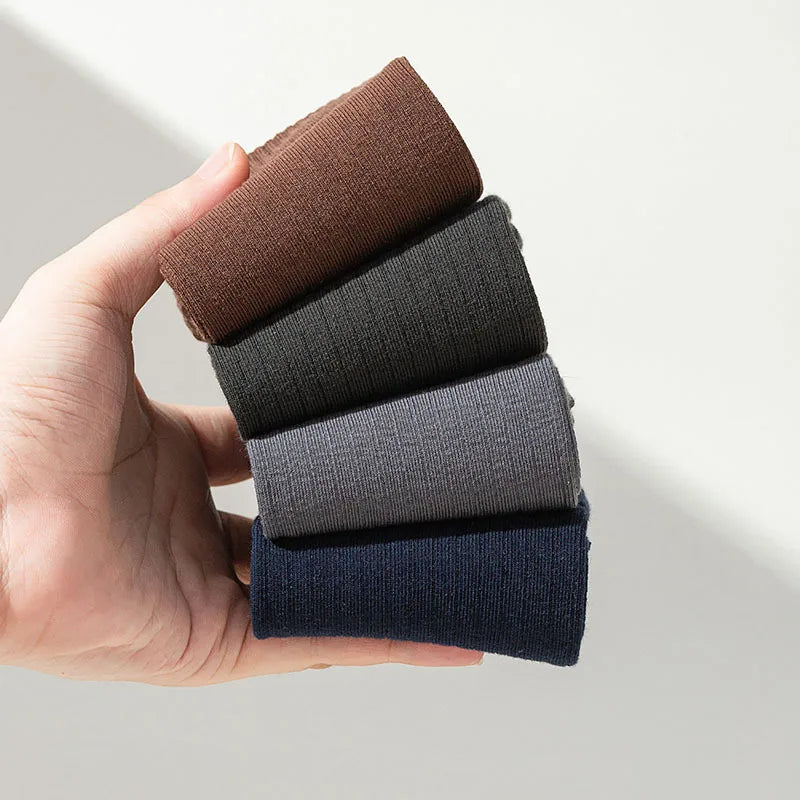 Men's 2 Toe Socks Flip Flop Sandal 2 Toe Middle Tube Socks Solid Color Striped Split Toe Socks Business Casual Cotton Socks