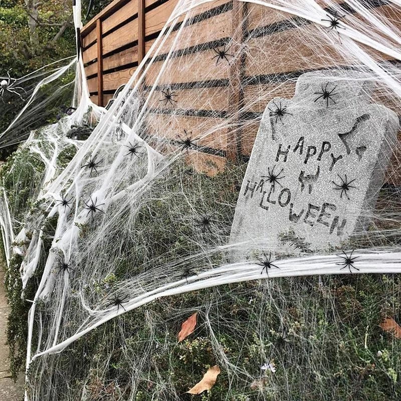 Wholesale Artificial Spider Web Halloween DIY Hanuted House Stretchy