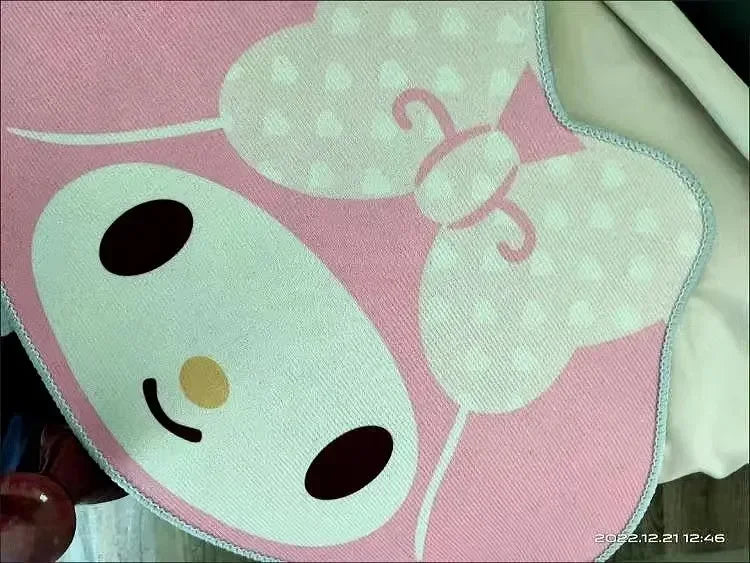 Cute My Melody Carpet Kawaii Home Soft Fur Rugs Girls Bedroom Living Room Floor Mat Doormat Decoration Cartoon Gift For Woman