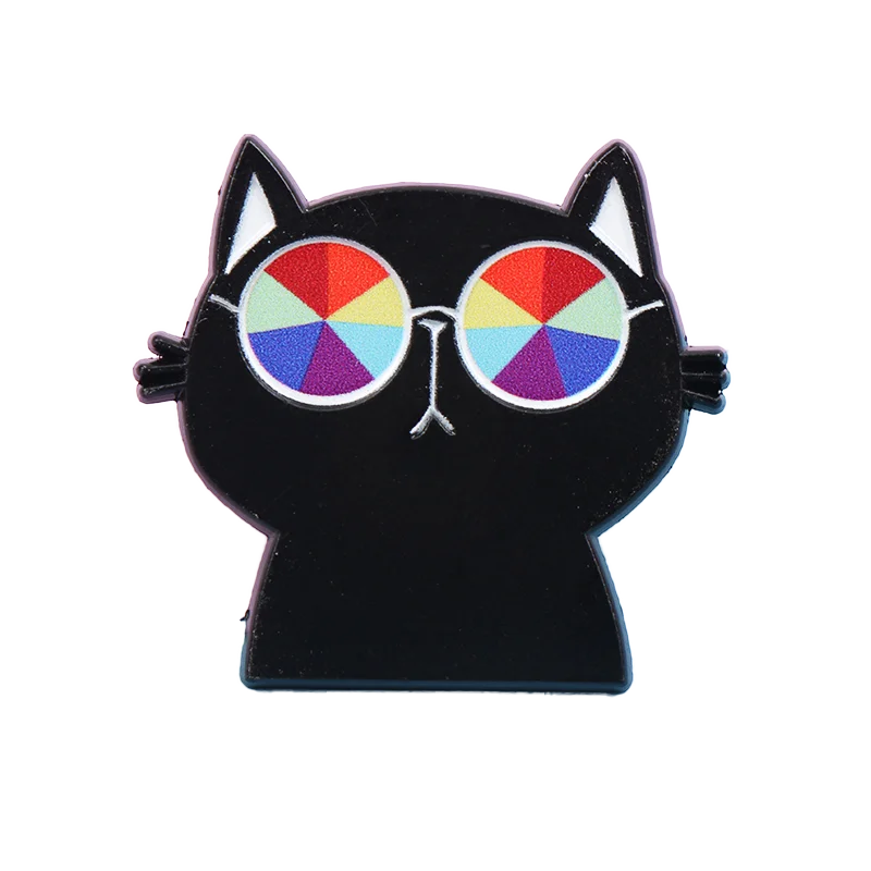 Cute Animal Series Enamel Brooch Alloy Pin Cartoon Kawaii Capybara Cat Dog Duck Pet Backpack Lapel Badge Jewelry Gift for Kids