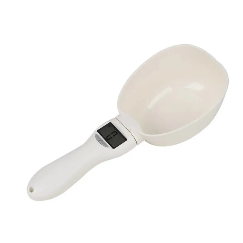 Electronic Measuring Tool Dog and Cat Feeding Bowl Measuring Spoon Pet Food Scale Digital Display Weighing Spoon Weight Volumn