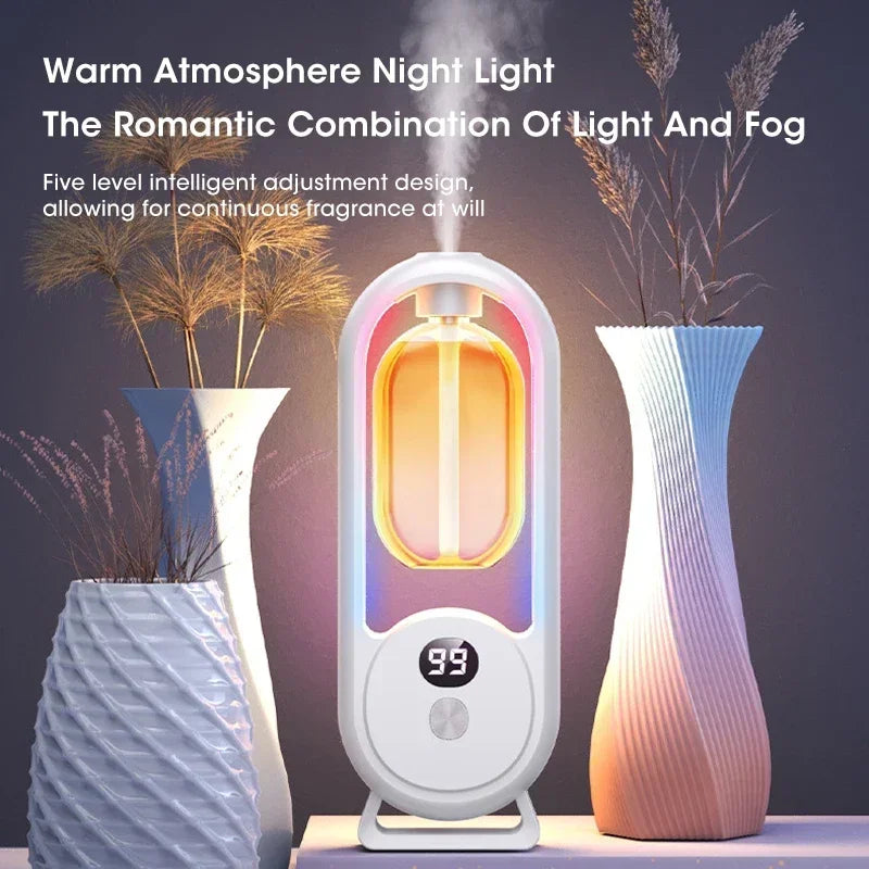 Automatic Home Fragrance Machine Essential Oil Diffuser Nebulizer Perfume Scent Machine for Kitchen and Toilet Deodorization