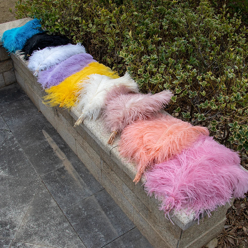 Wholesale 10PCS Natural Ostrich Feathers 15-55cm for Crafts Wedding Party Home Decor Ostrich Plumes Table Centerpiece Feather