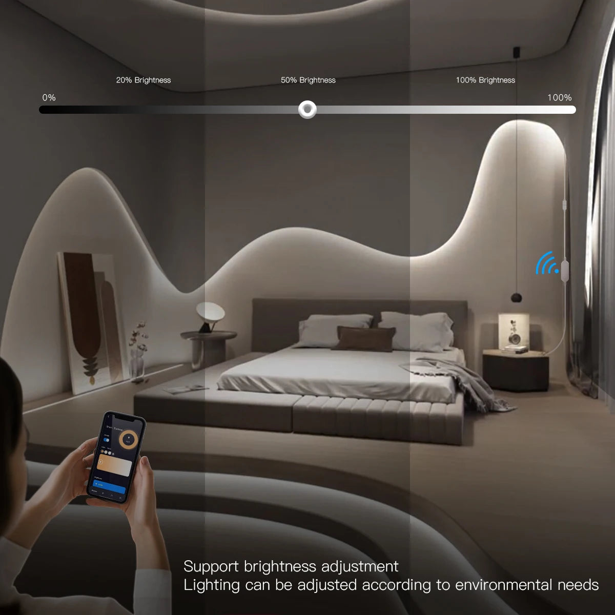 ZigBee Wifi COB LED Strip Smart Tuya Alexa Lights USB 5V Dimmable Neon LED Tape With LED Dimmer Controller Room Kitchen Decor