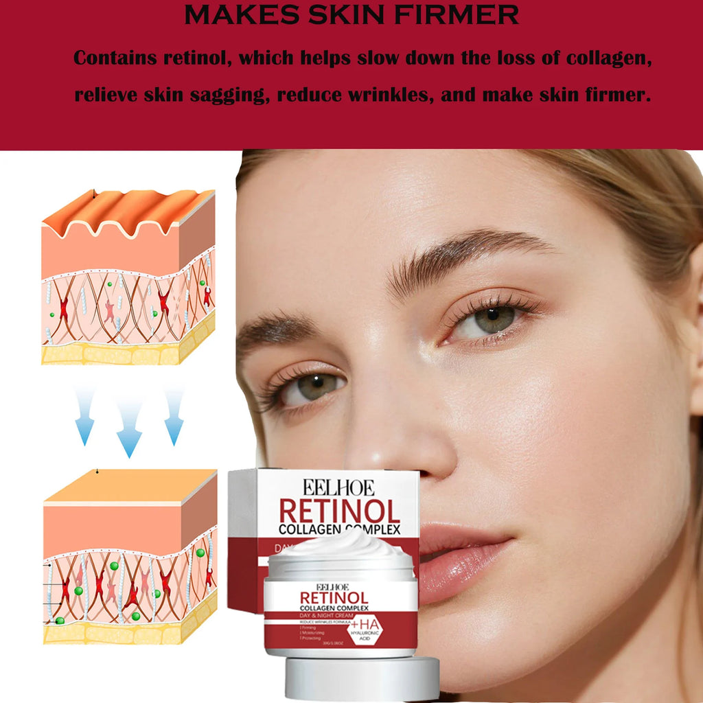 Retinol Lifting Firming Creams Collagen Wrinkle Remover Face Care Cream for Moisturizer Whitening Brighten Skin Care Products