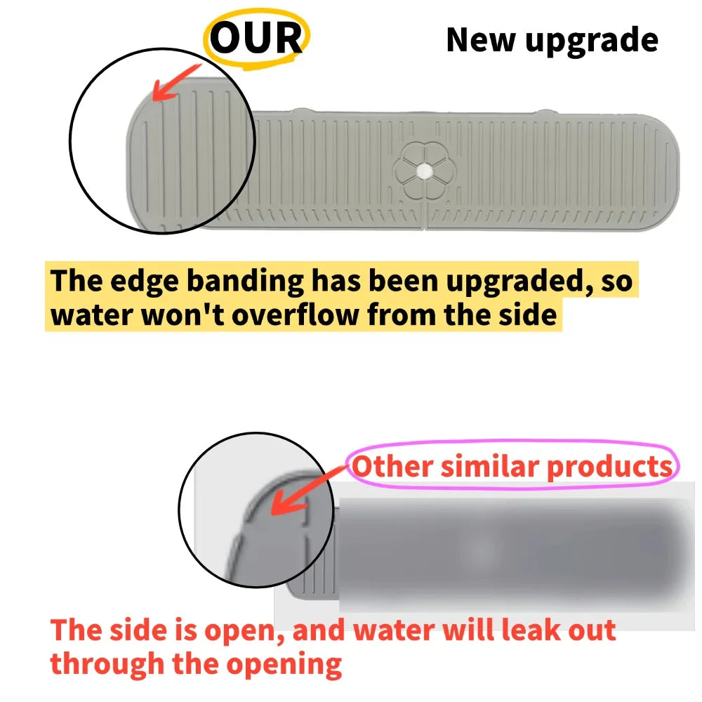 Silicone Faucet Splash Guard Mat