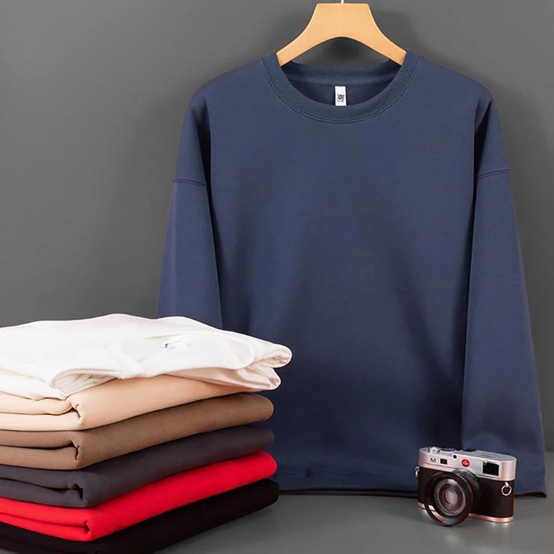 Customizable Thick Sweatshirt for Man Women Plain Hoodie Sweater Autumn Winter Fleece Sweatshirts Logo Original Design