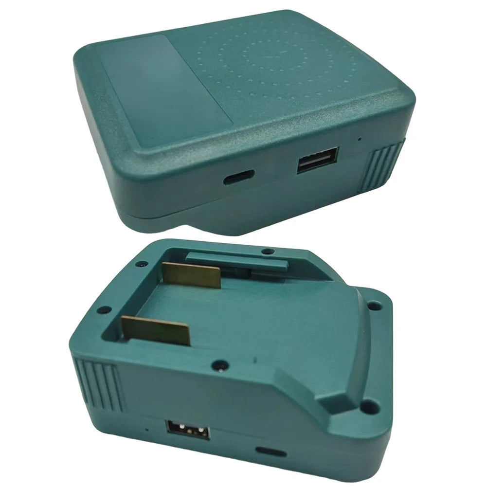 1-Pack Mobile Wireless Charger Adapter For Metabo 18V Li-ion Battery BS18LT, USB-QC 2.0/3.0 Type-C PD 2.0/3.0, 18W-20W