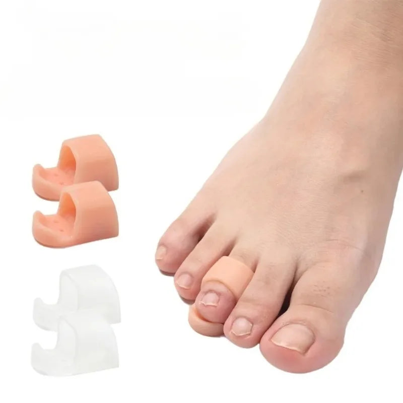 2/4PCS Hammer Toe Corrector Hammertoe Straightener for Curled Crooked Bent Claw and Overlapping Toes Bunion Pads Foot Care Tools