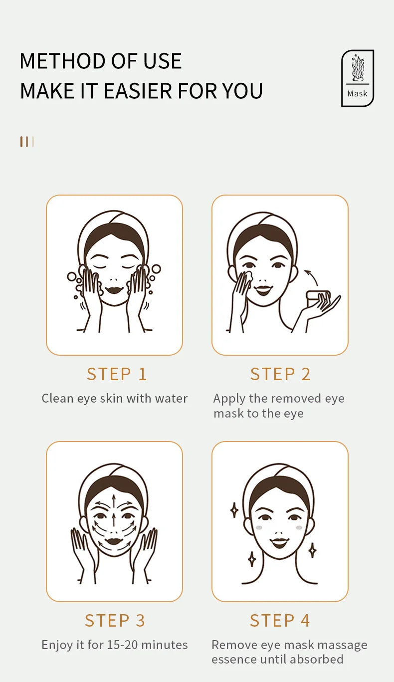 10 Pairs SADOER Crystal Collagen Eye Mask Anti Wrinkle Dark Circles Removal Eyes Bags Moisturizing Eye Patches Skin Care