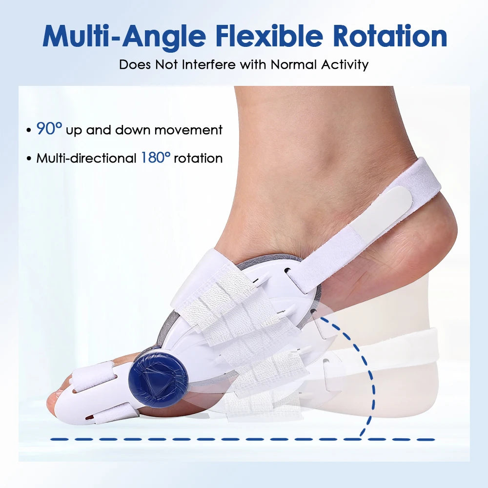 Toe Splint Bunion Corrector with Cooling Pad Adjustable Big Toe Valgus Correct Tool for Both Feet Straightening Orthopedic Thumb