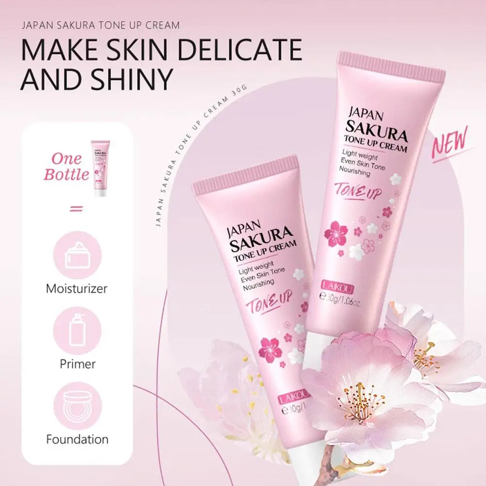 6PCs Sakura Skin Care Sets & Kits With Cleanser,Serum,Eye Cream,Sunscreen Cream Beauty Products For Women Gift Sets Routine Kit