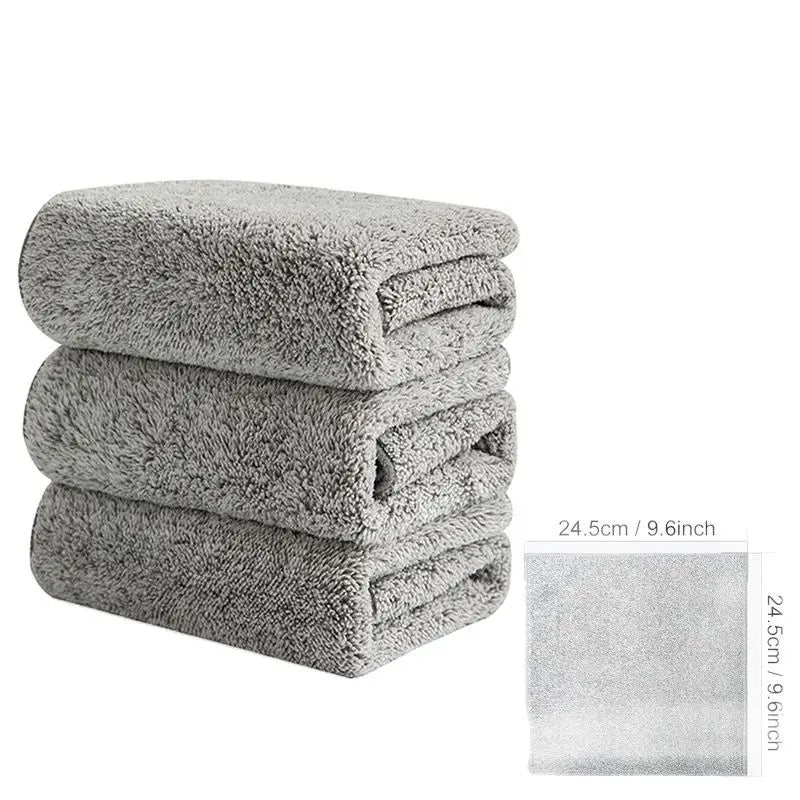 Microfiber Kitchen Towel Set Bamboo Fier Towels for Kitchen Napkin Soft Dish Cloth Absorbent Cleaning Cloth Rags1/2/4/5Pcs