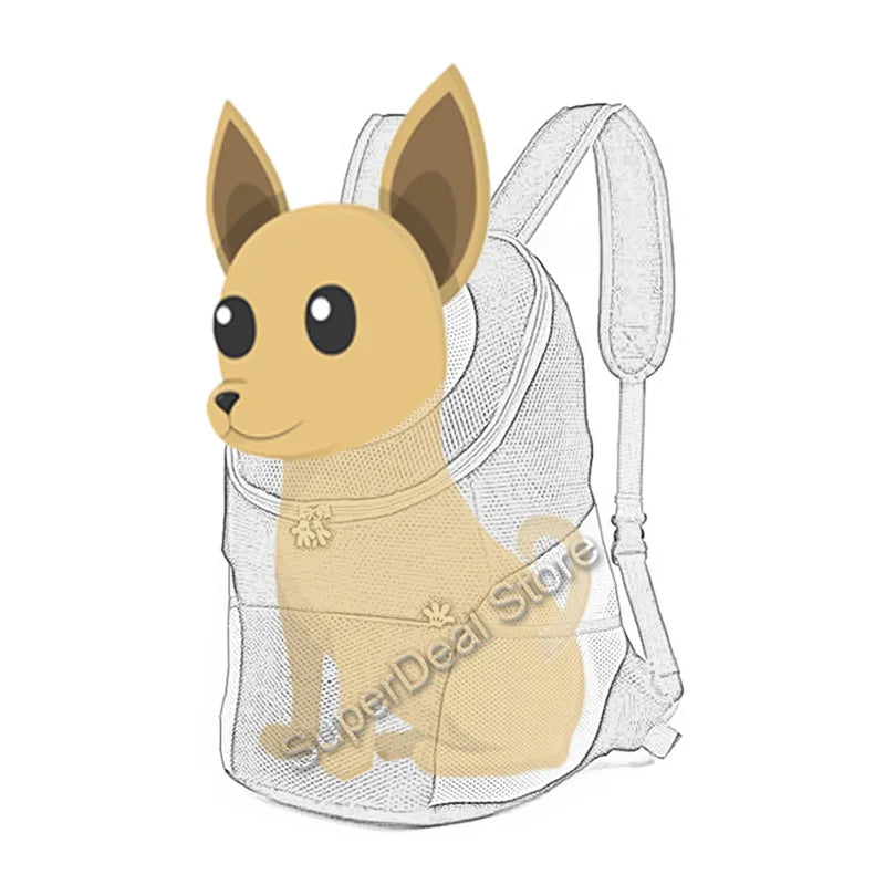 Foldable chest bag, pet bag, outdoor backpack, portable cat backpack for travel, breathable pet backpack for dogs