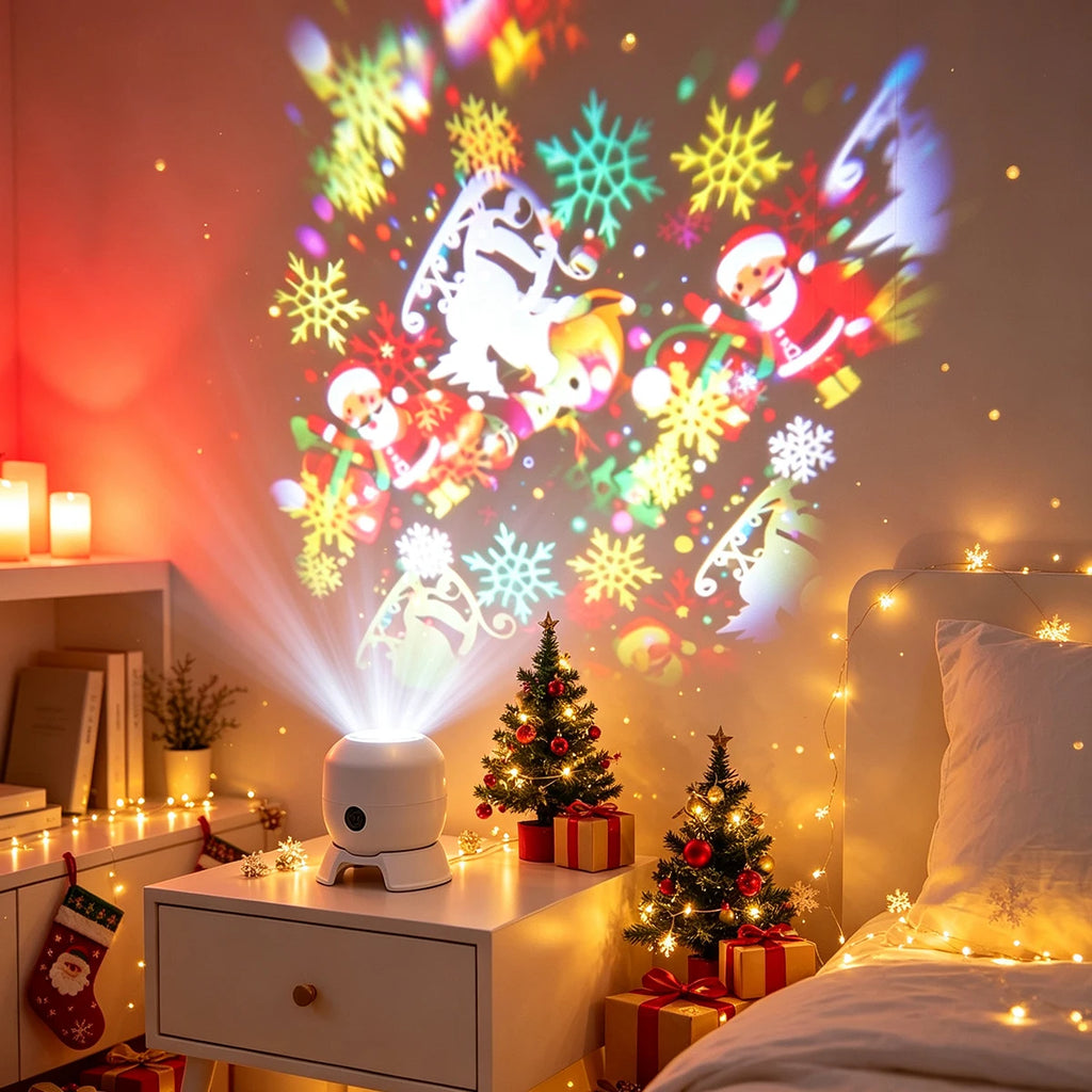 Christmas Projector Light 22 Patterns Rotating LED Projection Lamp