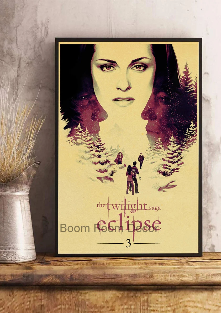 Film TV Movie Twilight Vintage Posters Wall Bedroom Painting Nostalgia Decor Aesthetic Cartoon Art Gift Print Art Wall Paintings