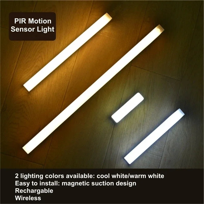 PIR Motion Sensor Portable Rechargeable Led Lamp Portable Indoor