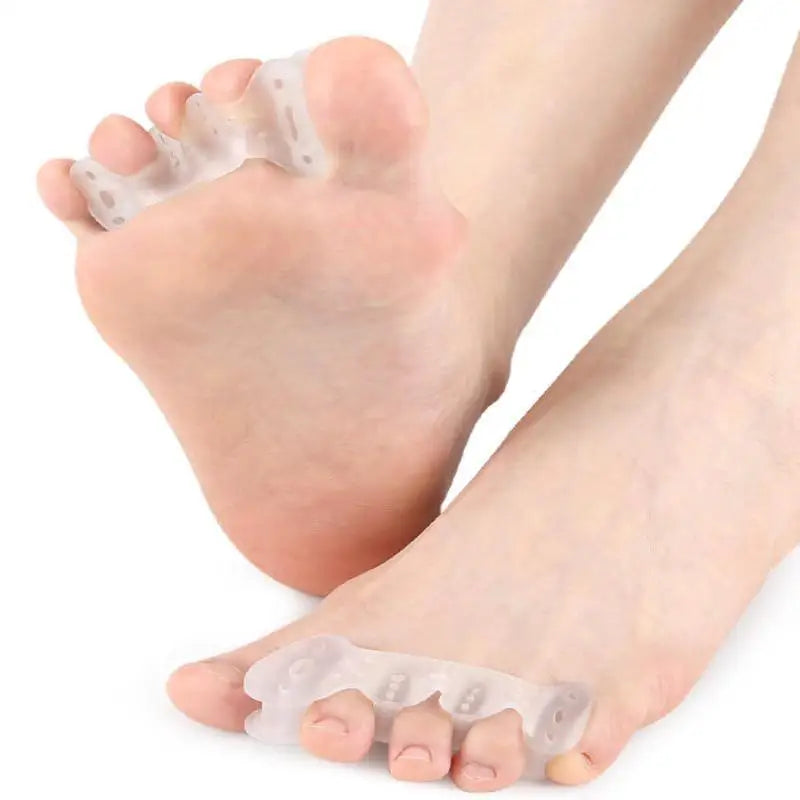 Toe Separators with Ventilation Holes - Foot Alignment Corrector for Bunion Pain, Plantar Fasciitis Relief & Toe Straightening