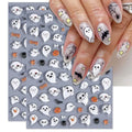 Halloween Spooky Nail Stickers Embossed Ghost Selfadhesive 5d Nail