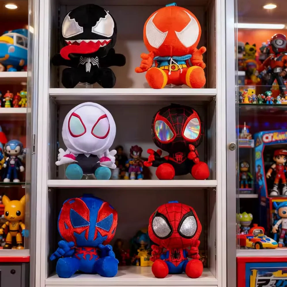 *Spider Man Series Blind Box Cosbi Plush Anime Peripheral Figurines Backpacks Pendants Ornaments Surprise Gift for Boys