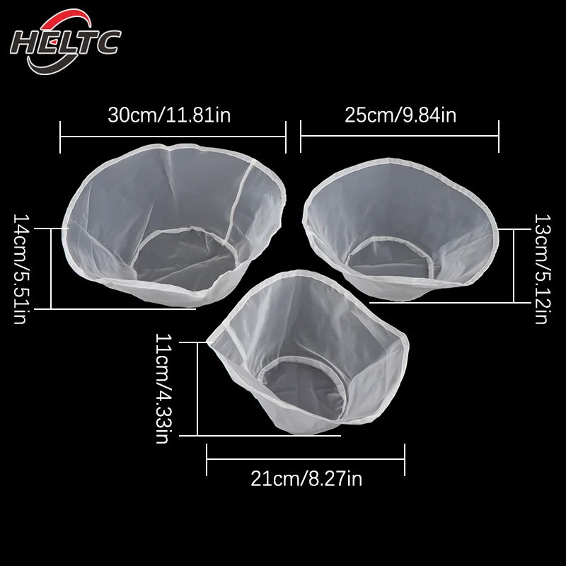Soybean Filter Net Bag Nylon Liquid Filter Net Bag Milk Coffee Filter Net Bag Reusable Fine Mesh Paint Squeeze Mesh Kitchen Tool