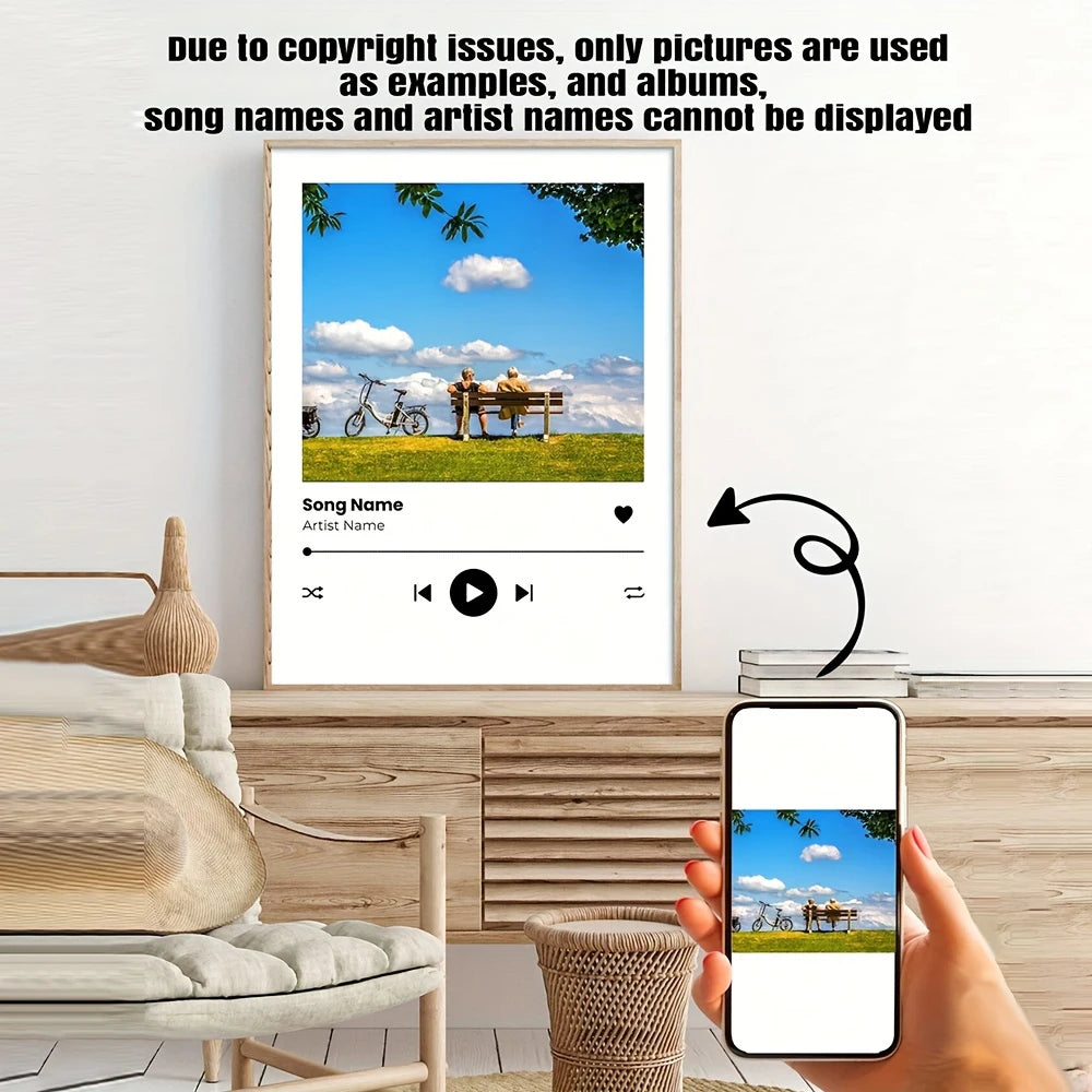 Custom Song Poster Music Wall Art Album Cover Print Music App