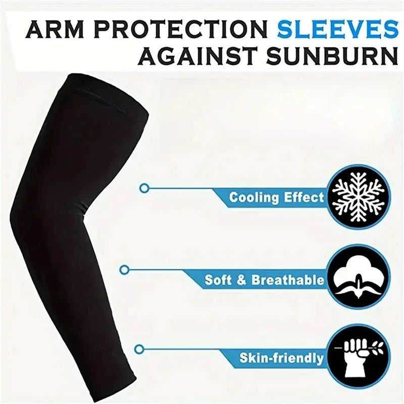 Men's and Women's Summer Cycling Arm Protection Ice Silk