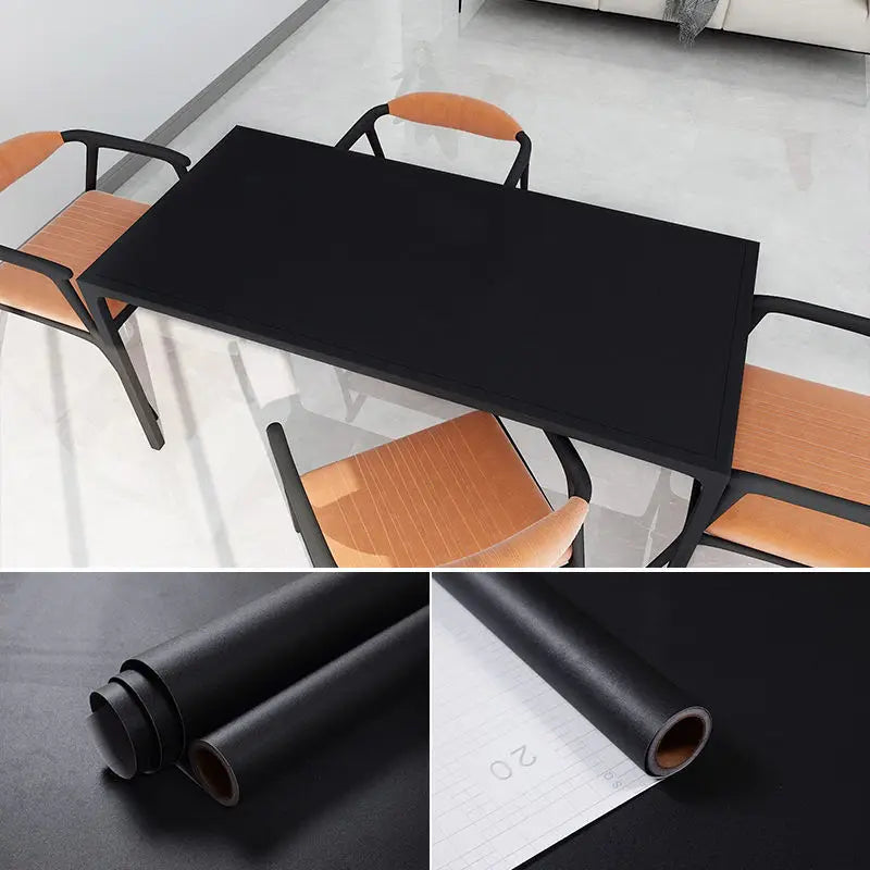 Matte PVC DIY Self Adhesive Decorable Film Vinyl Wall Stickers Kitchen Cabinets Bedroom Furniture Waterproof Oilproof Wallpapers