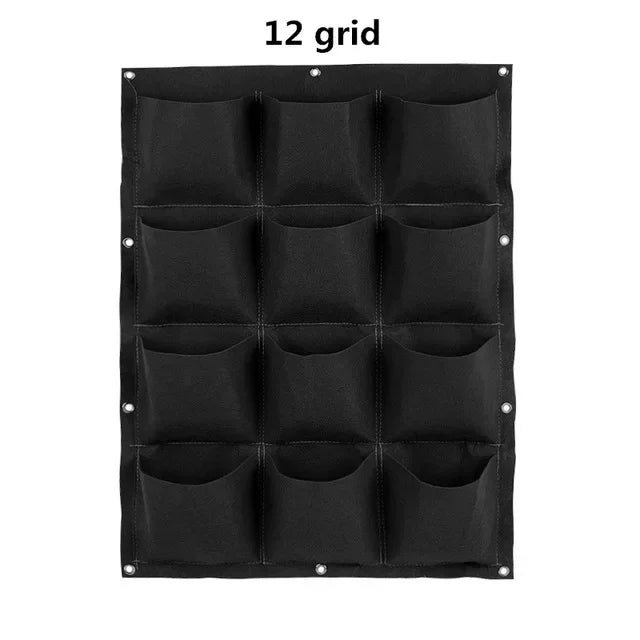Wall Hanging Pockets Planting Bags Flower Pot Home Garden Grow Bag Garden Planter Vertical Seedling Plant Pot Home Decor Supply