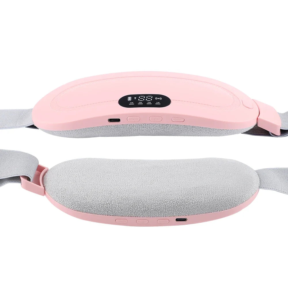 Electric Waist Massage Period Cramp Massager Vibrating Heating Belt