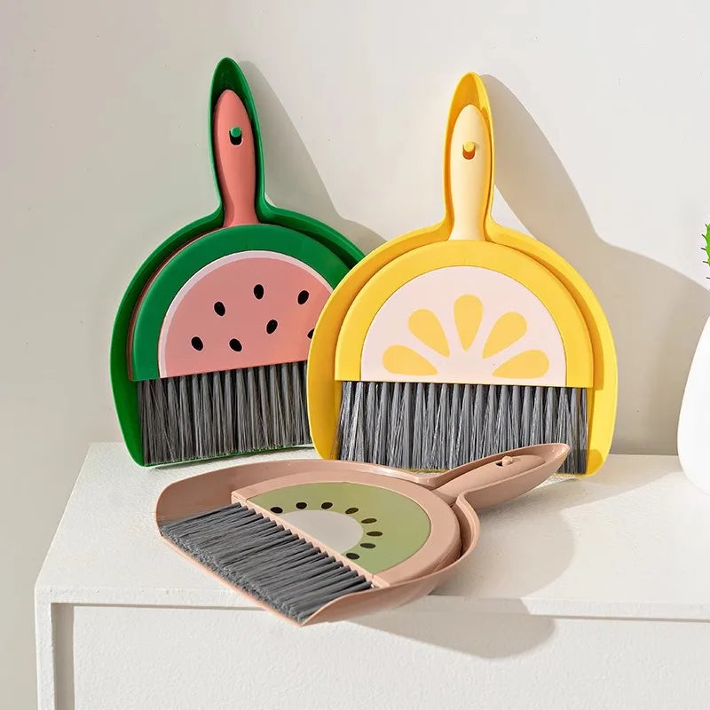 Desktop mini broom set tools, small broom for desk, office desk and dining table, dustpan combination