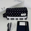 Kawaii Polka Dot Piano Key Print Pencil Case With